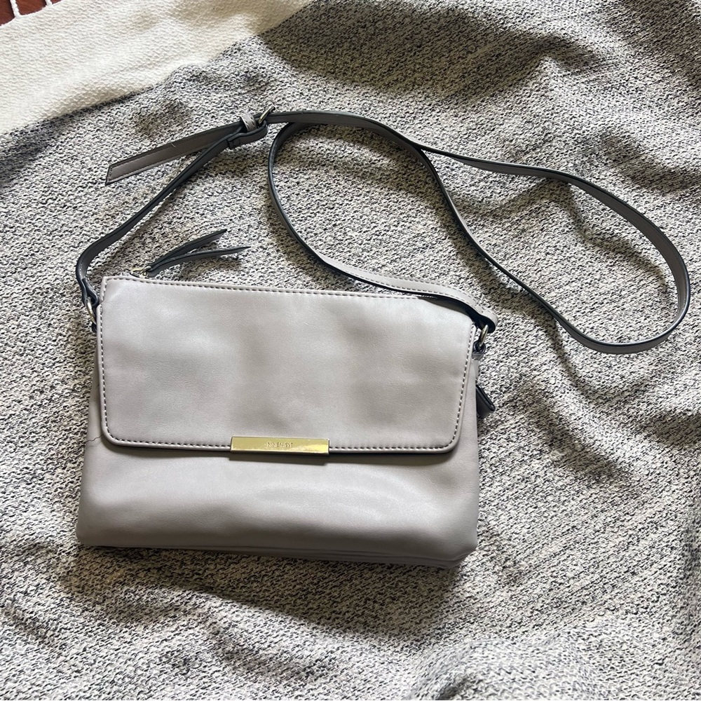 Nine West‎ Gray Crossbody Bag